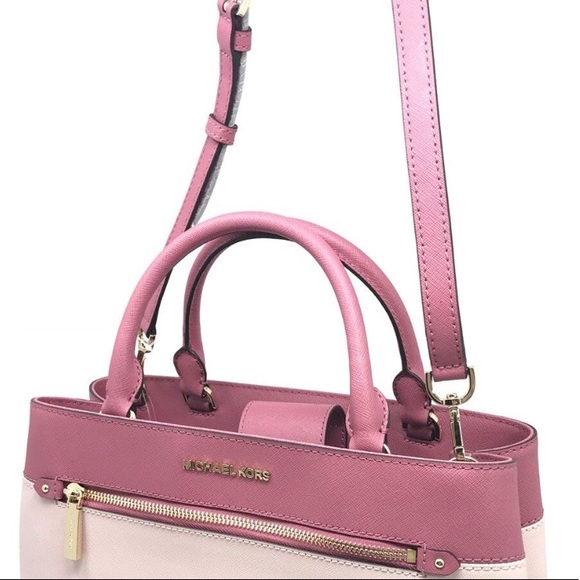 Michael Kors Medium Hailee Satchel Blossom/Tulip - Picture 5 of 6
